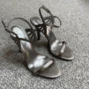 Calvin Klein Silver Stilleto High Heels